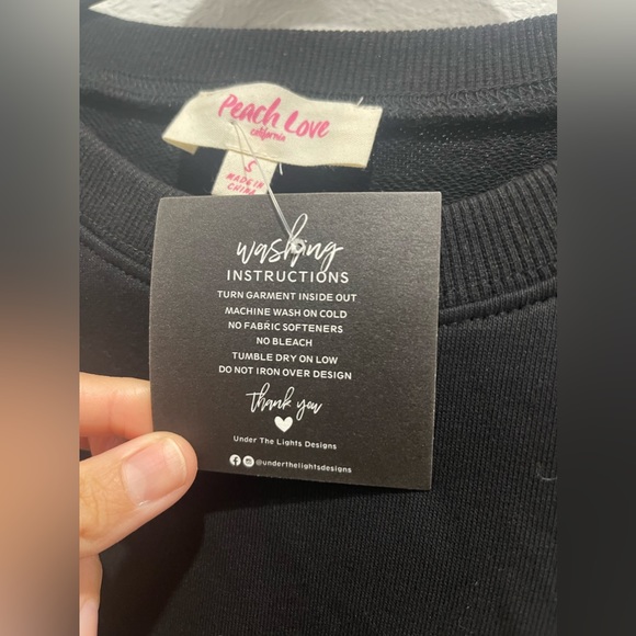 NWT Sequin football patch tee (black) - small - Picture 7 of 10